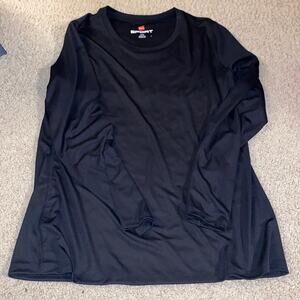 Hanes sport‎ black long sleeved top shirt